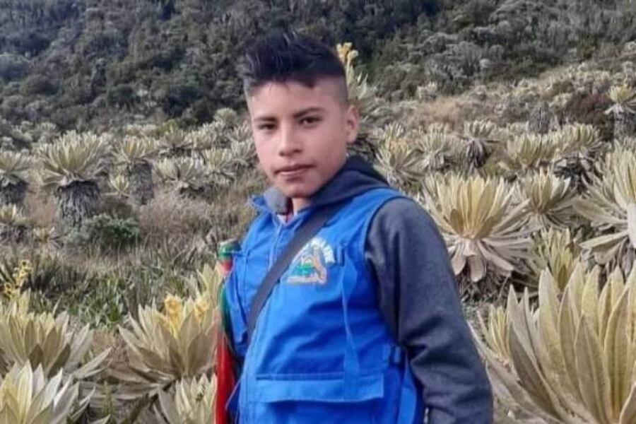 Breiner David Cucuñame, nIño muerto en enfrentamientos entre indígenas y disidencias. Foto: Colprensa
