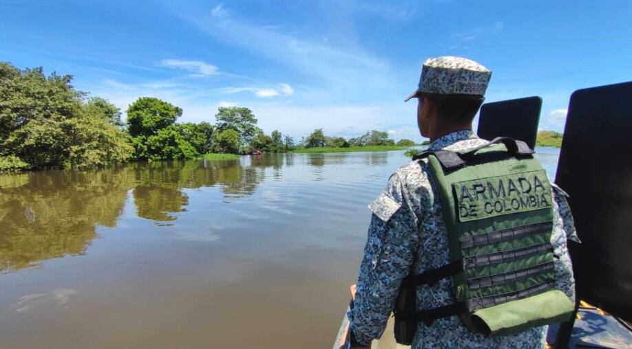 Armada en el río Magdalena. Foto: Armada