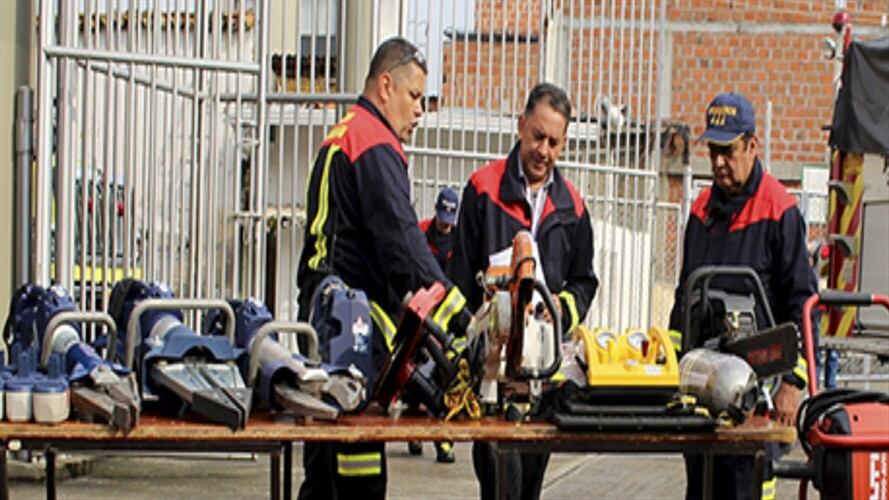 La dirección del cuerpo de Bomberos de Bucaramanga, dio a conocer que en la entidad hay exámenes que dan cuenta que los empleados sí están aptos para laborar.. Foto: Alcaldía de Bucaramanga.