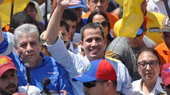Guaidó en Venezuela. Foto: Twitter: jguaido