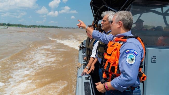 "Nosotros, como Colombia, queremos liderar entre los países que tenemos este territorio un pacto de conservación", dijo el presidente Iván Duque. Foto: Presidencia de la República