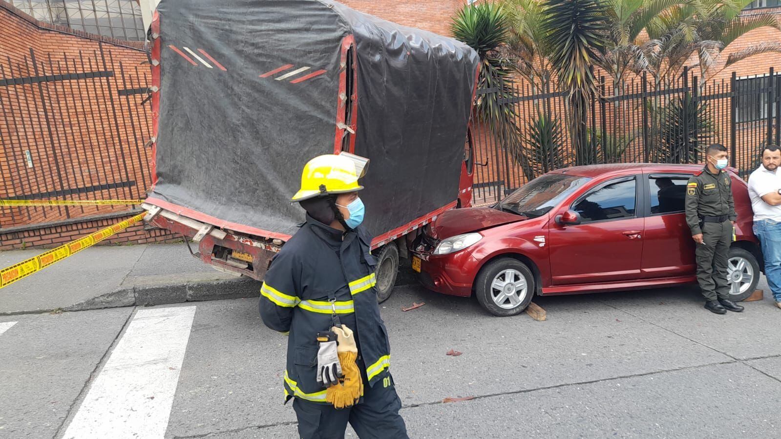 Una persona falleció en accidente en Manizales. Crédito: Alcaldía de Manizales.
