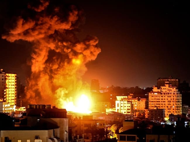 Bombardeos de Israel en Gaza. Foto: MAHMUD HAMS/AFP via Getty Images
