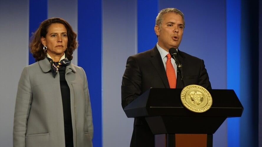 La ministra del Interior, Nancy Patricia Gutiérrez, se reunió con representantes del Partido Conservador. Foto: Colprensa