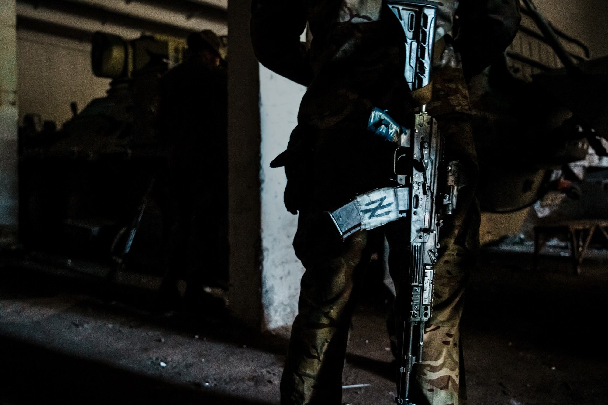 Imagen de referencia de soldado ruso en Ucrania (Marcus Yam / Los Angeles Times via Getty Images)