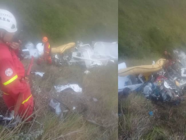 Autoridades del municipio de Yotoco, Valle del Cauca, reportaron en la mañana de este domingo 28 de octubre el accidente de una avioneta. Foto: Erika Rebolledo