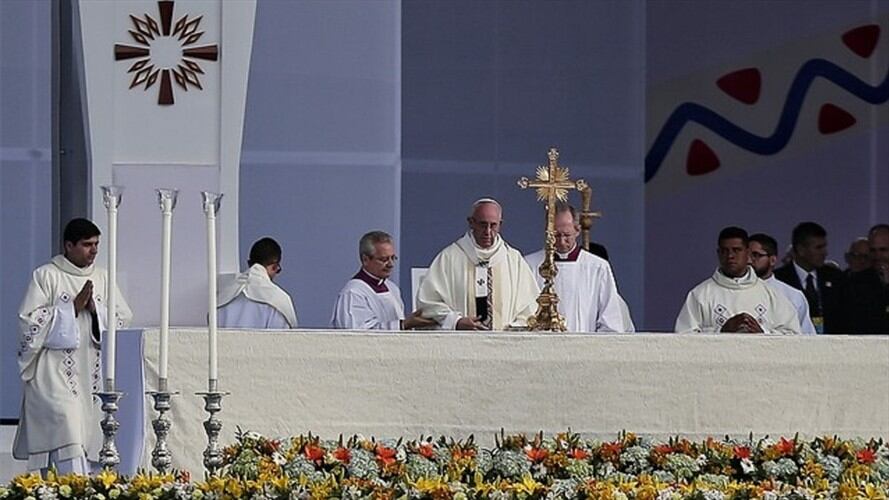 El papa advierte de las "tinieblas" que amenazan Colombia . Foto: Colprensa