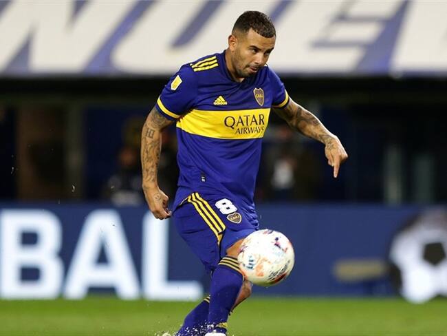 Edwin Cardona, jugador de Boca Juniors y de la Selección Colombia. Foto: Daniel Jayo - Pool/Getty Images