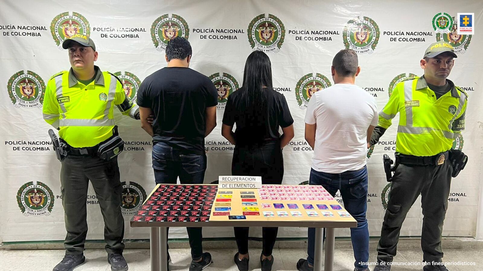 Personas capturadas/ Fiscalía