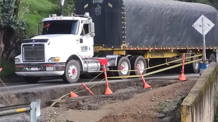 La provincia de Valderrama solo cuenta con esta vía para ir a Duitama o Sogamoso.. Foto: Alcaldía de Socotá