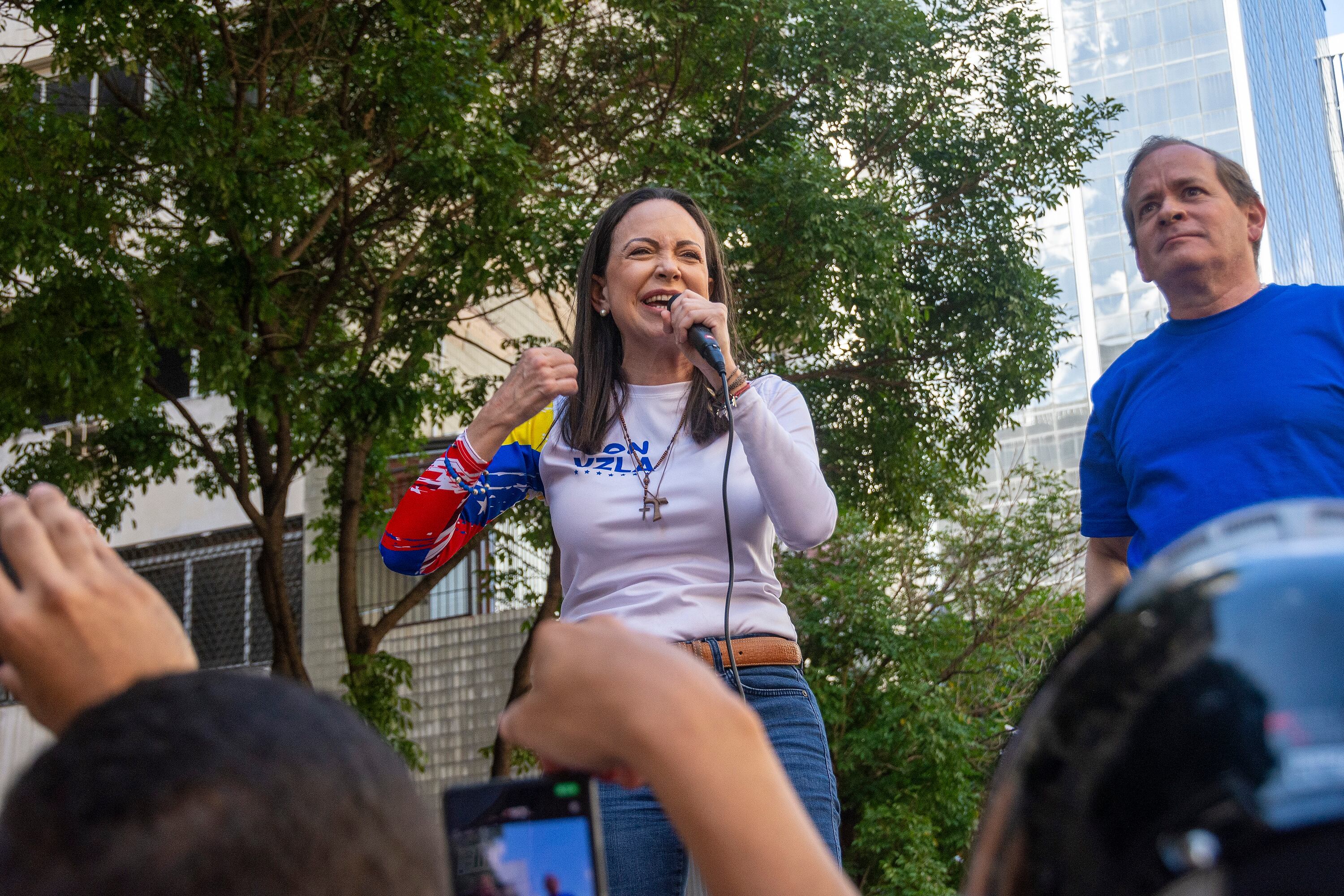 Maria Corina Machado. Foto: Jimmy Villalta via Getty Images