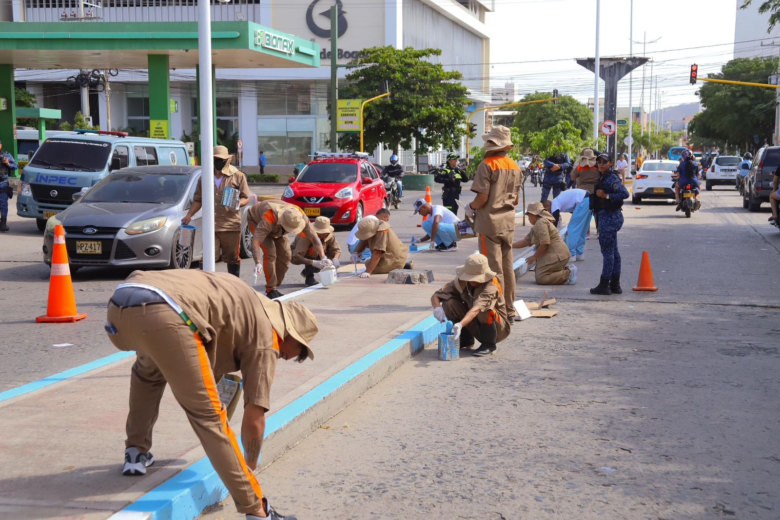 Reclusos y ex habitantes de calle se unieron para embellecer a Santa Marta en sus 500 años/ Alcaldía de Santa Marta 