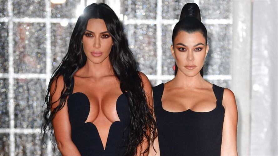 Kim y Kourtney Kardashian. Foto: Getty Images