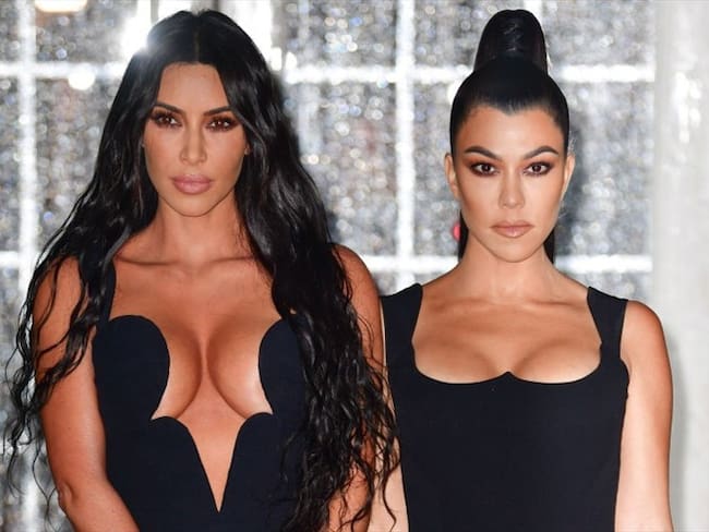 Kim y Kourtney Kardashian. Foto: Getty Images