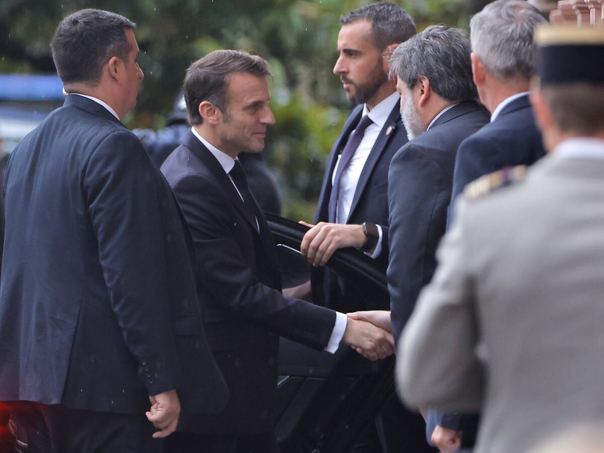 Milei recibe a Macron en la sede del Ejecutivo para reunión bilateral y con empresarios