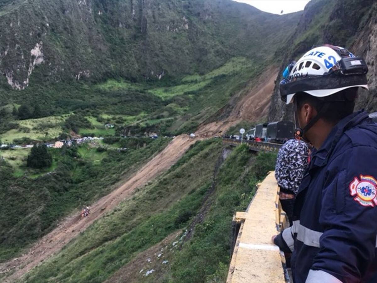 Un deslizamiento complica la movilidad hacia Pasto