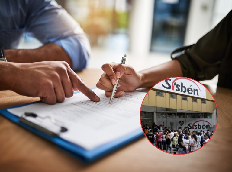 Persona haciendo un trámite / Oficina en el Sisbén (Getty Images / Colprensa)