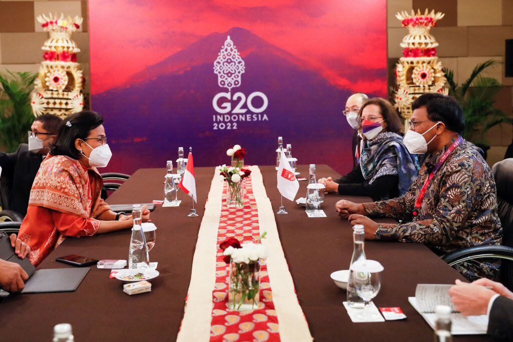 G20. (Photo by MADE NAGI / POOL / AFP) (Photo by MADE NAGI/POOL/AFP via Getty Images)