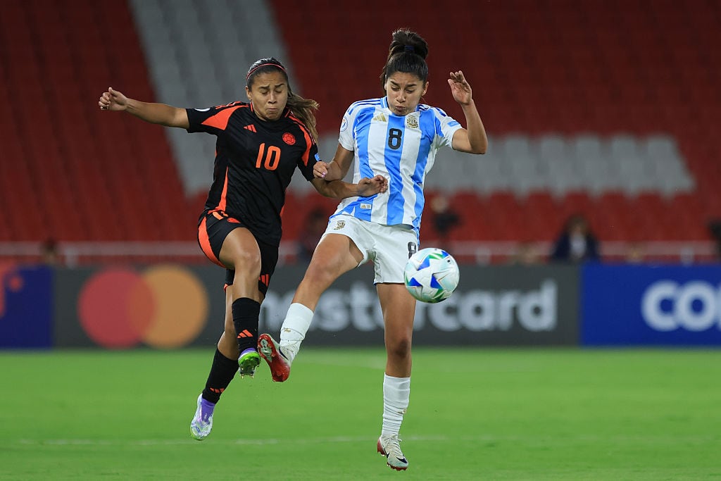 Daiana Falfan y Leicy Santos.  (Photo by Franklin Jacome/Getty Images)