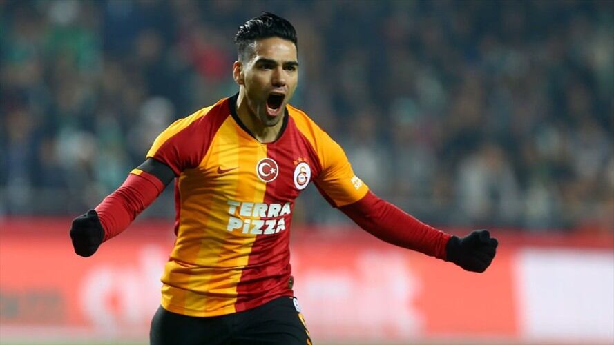 El colombiano Falcao García anotó el gol que abrió el marcador para el Galatasaray. Foto: Getty Images