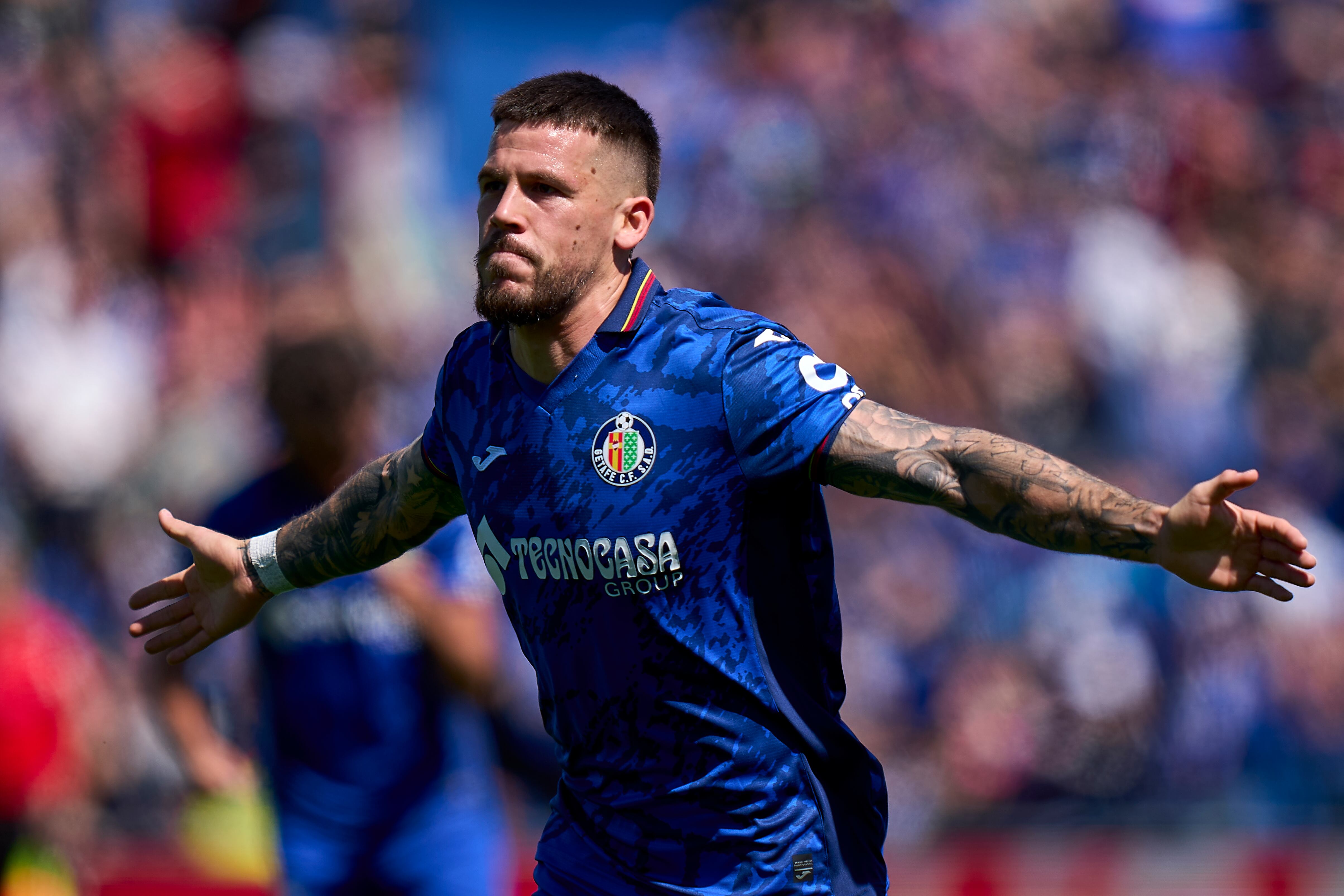 Carles Pérez, jugador del Getafe CF. (Foto de Diego Souto/Getty Images)