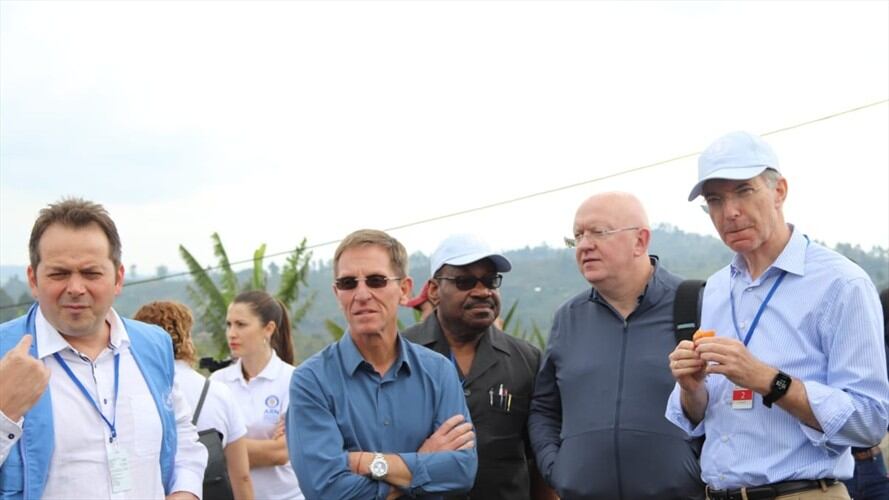 Miembros del consejo de seguridad ONU en visita a Colombia. Foto: Colprensa