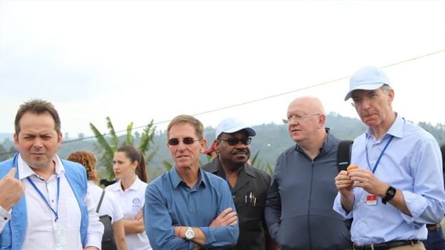 Miembros del consejo de seguridad ONU en visita a Colombia. Foto: Colprensa