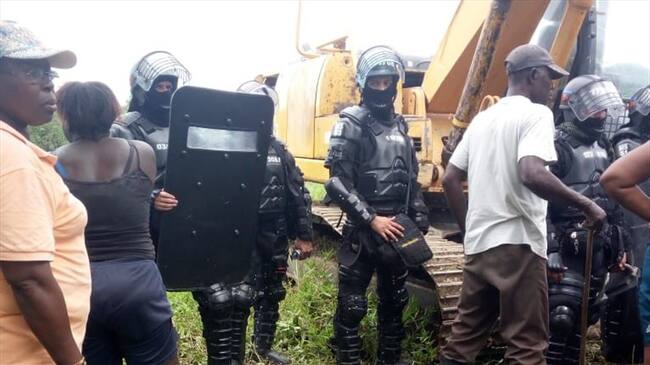 El Consejo Comunitario Renacer Negro – Comunidad de Coteje, señaló que hubo excesos de la Fuerza Pública. Foto: Cortesía Sucesos Cauca