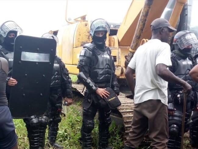 El Consejo Comunitario Renacer Negro – Comunidad de Coteje, señaló que hubo excesos de la Fuerza Pública. Foto: Cortesía Sucesos Cauca