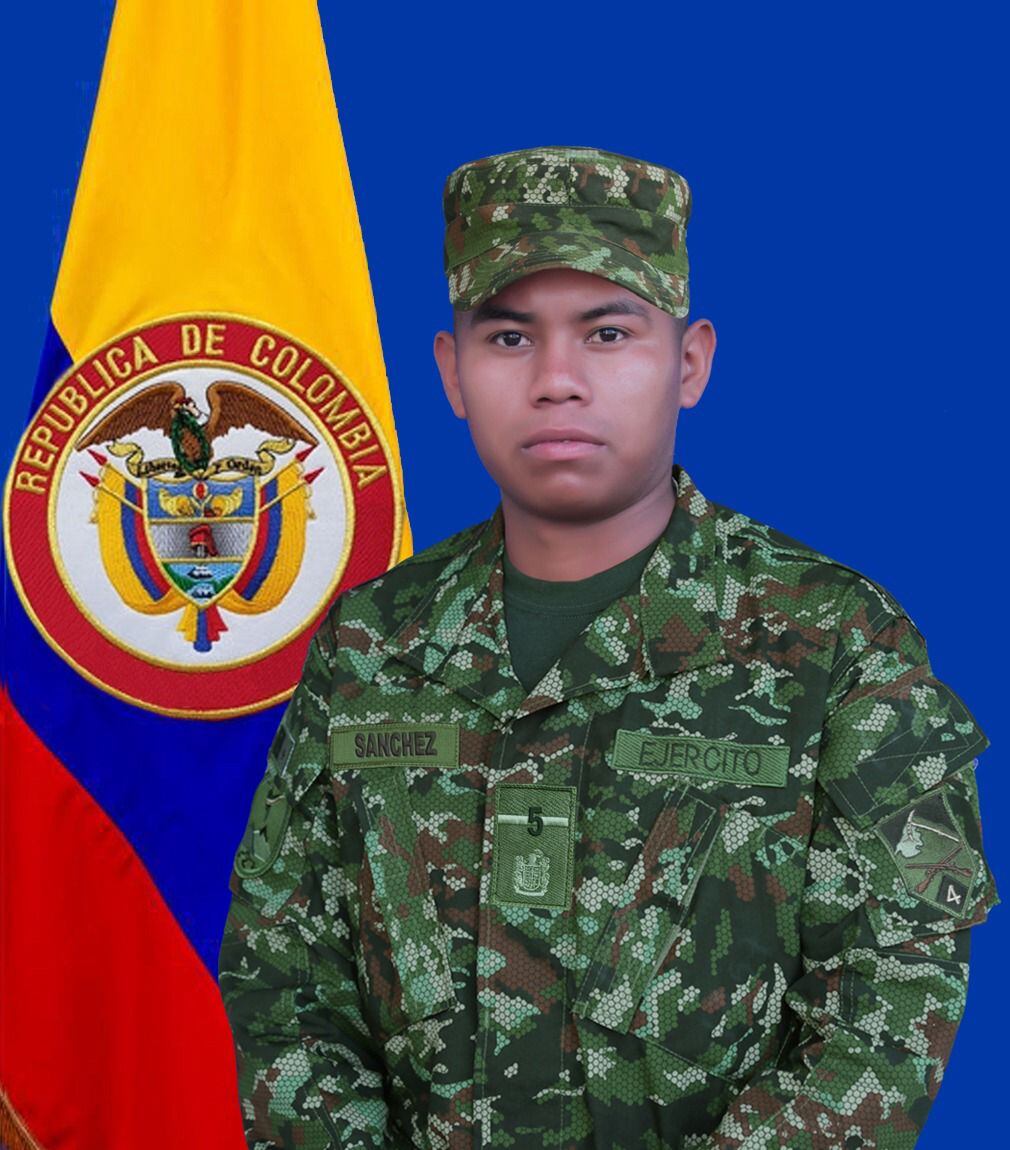 Soldado profesional Pedro Pablo Sánchez Golondrino. Foto: Suministrada.