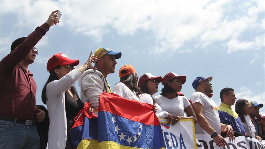 El canciller Carlos Holmes Trujillo conoció los avances de este plan durante una reunión con el enviado de la ONU y la OIM para el tema, Eduardo Stein.. Foto: Colprensa
