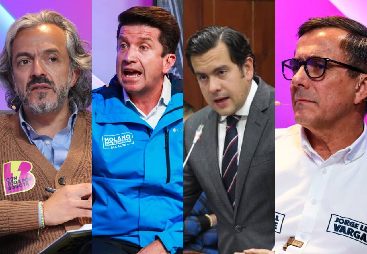 Juan Daniel Oviedo, Diego Molano, Rodrigo Lara y general (r) Vargas | Fotos: W Radio