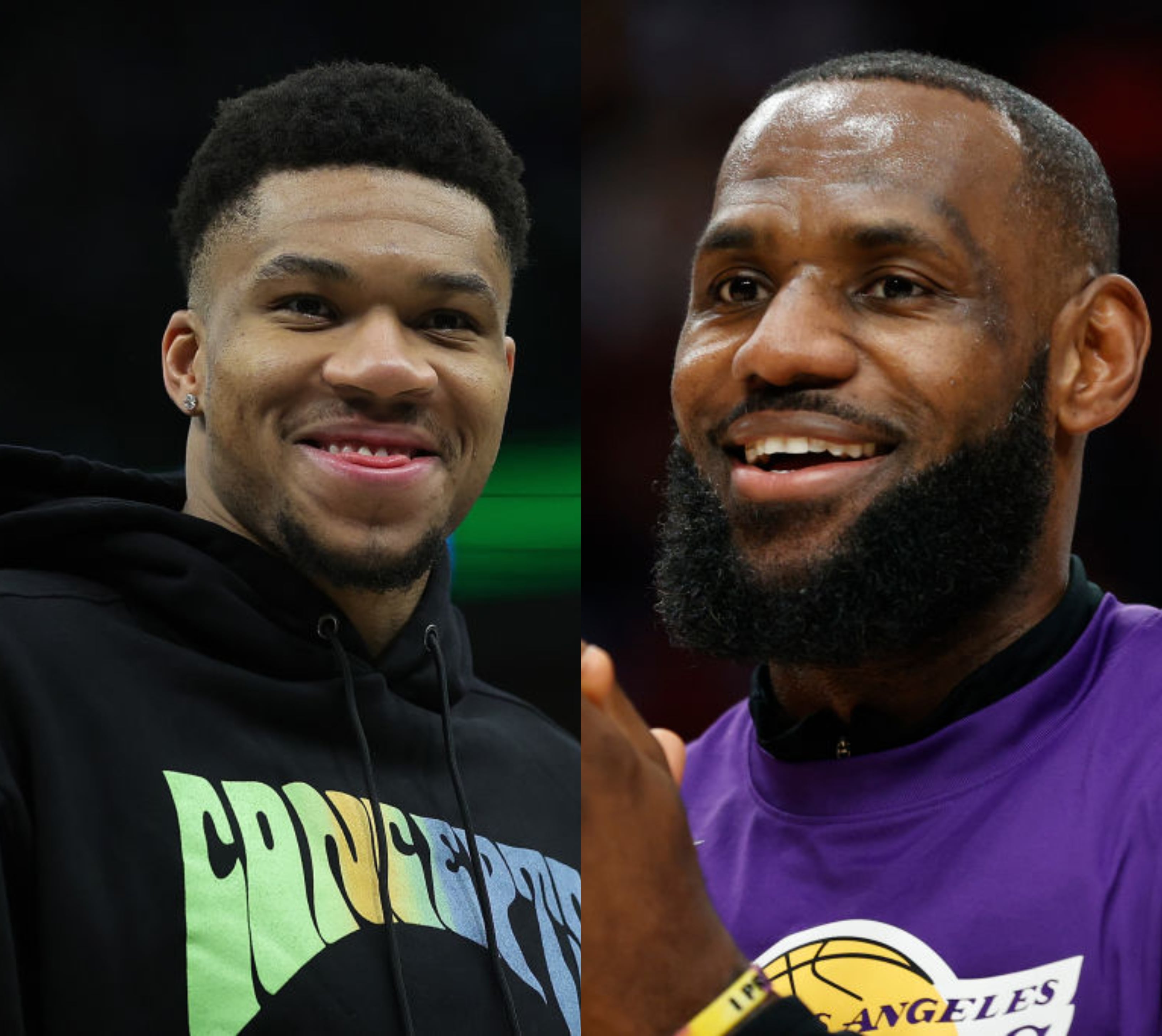 Giannis Antetokounmpo y LeBron James