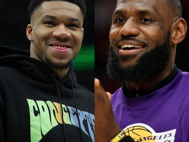 Giannis Antetokounmpo y LeBron James