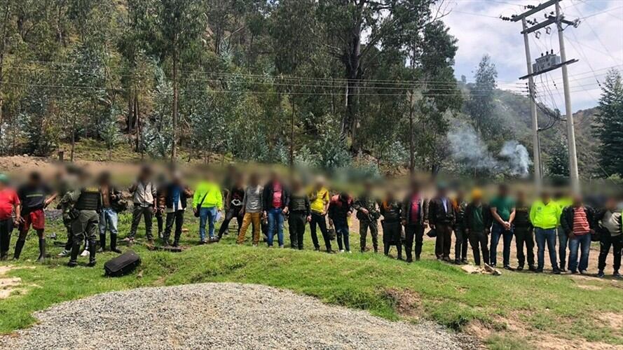 En la operación participaron hombres de la Sijín de la Policía y del Ejército.. Foto: La W