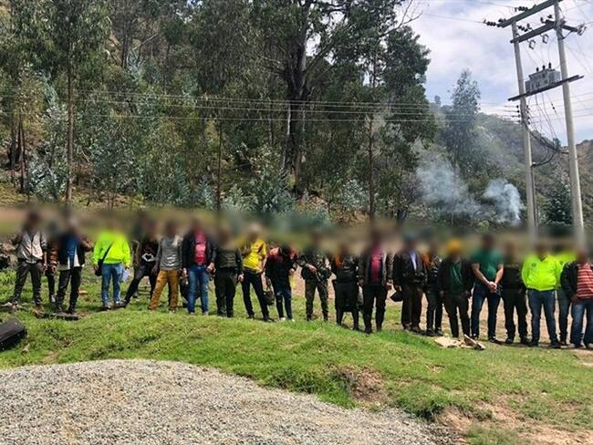 En la operación participaron hombres de la Sijín de la Policía y del Ejército.. Foto: La W