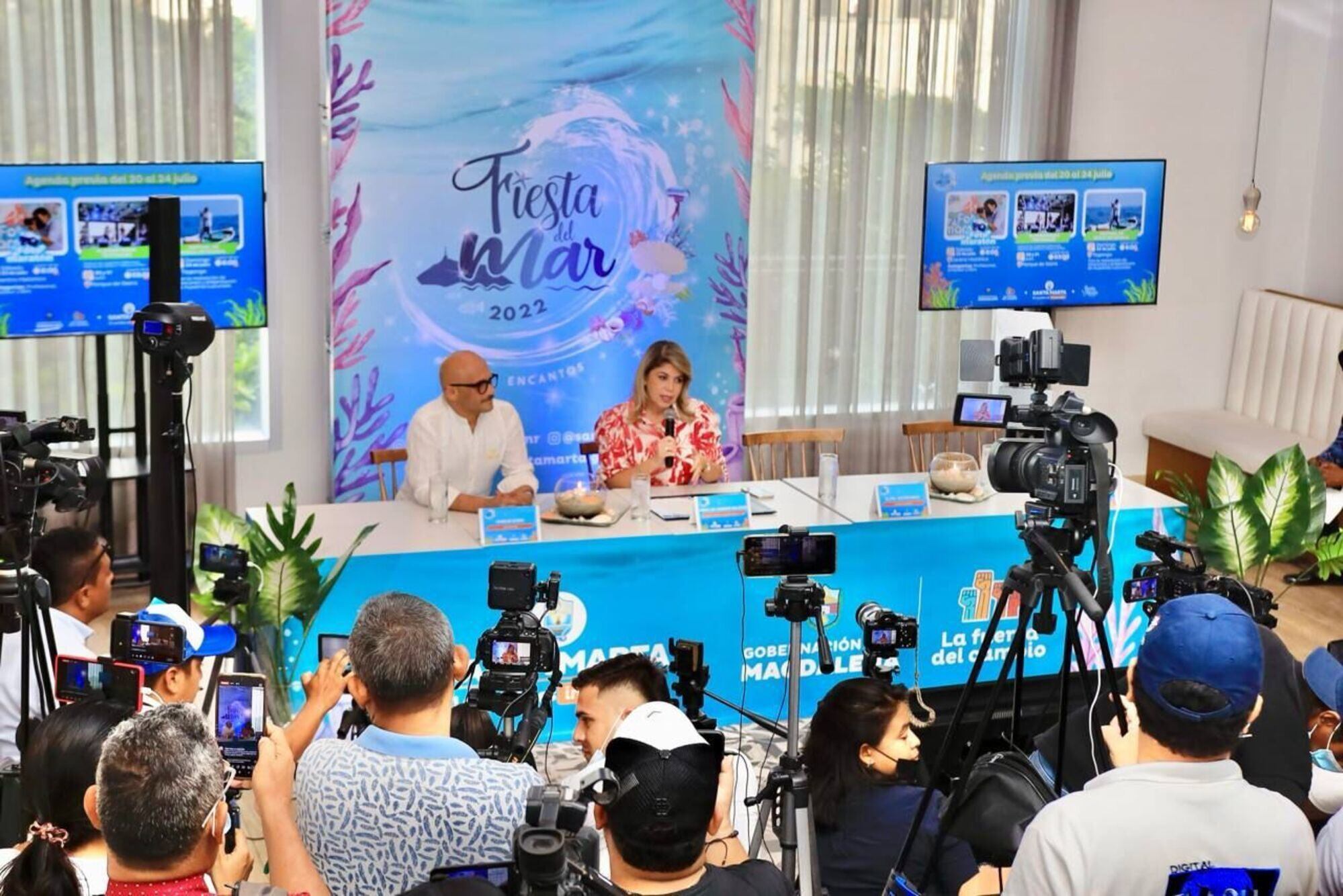 Rueda de prensa Fiestas del Mar. Foto: Alcaldía de Santa Marta