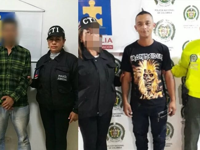 Capturan a dos hombres en Riosucio por delitos de abuso sexual y lesiones personales. Foto: Policía Nacional