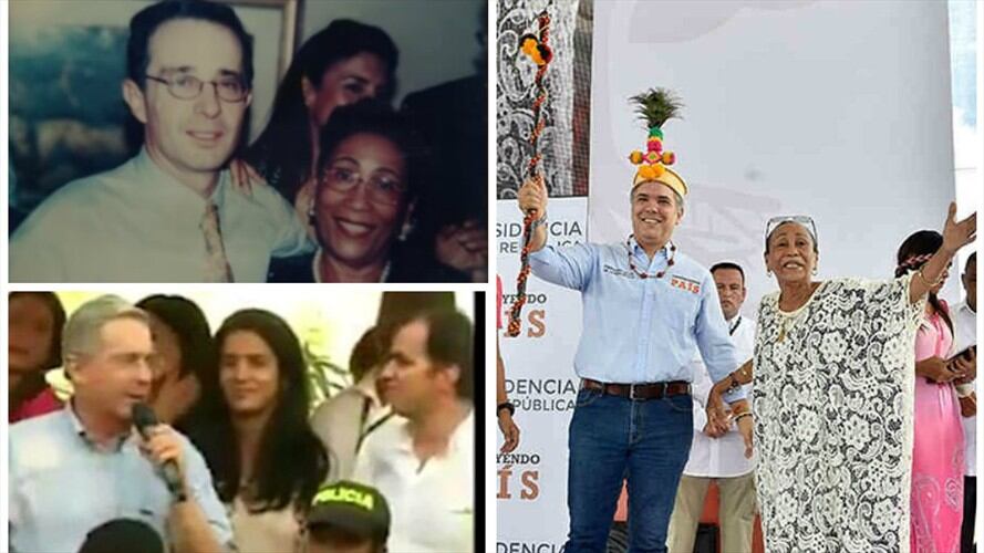 Cuando Uribe agradecía a ‘Mama Franca’ en campaña presidencial de Zuluaga. Foto: La W
