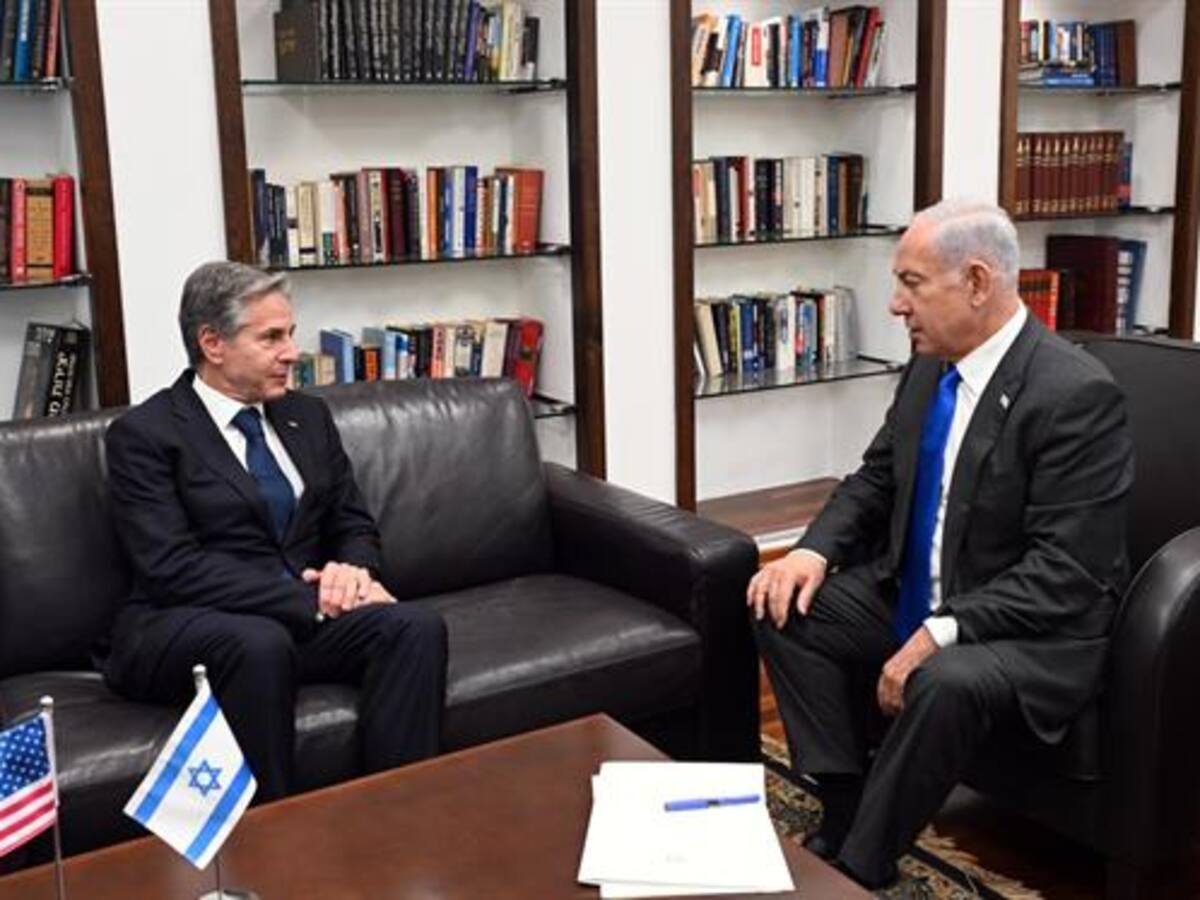 Blinken afirmó que mientras EE.UU. exista, Israel no tendrá que defenderse solo