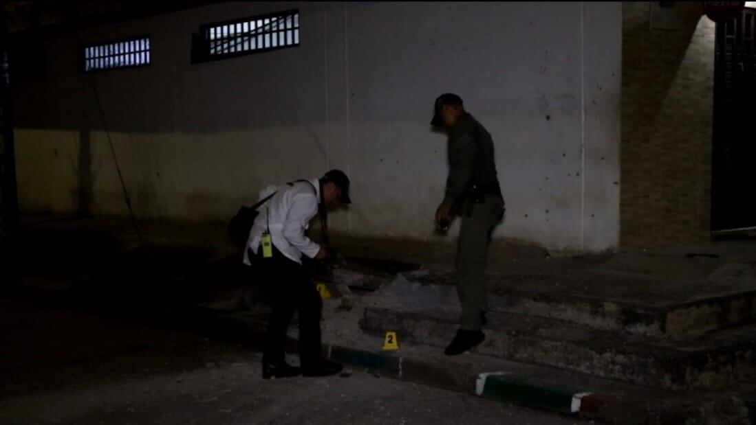Las autoridades aún no han determinado el tipo de explosivo utilizado. Foto: Policía Cali.