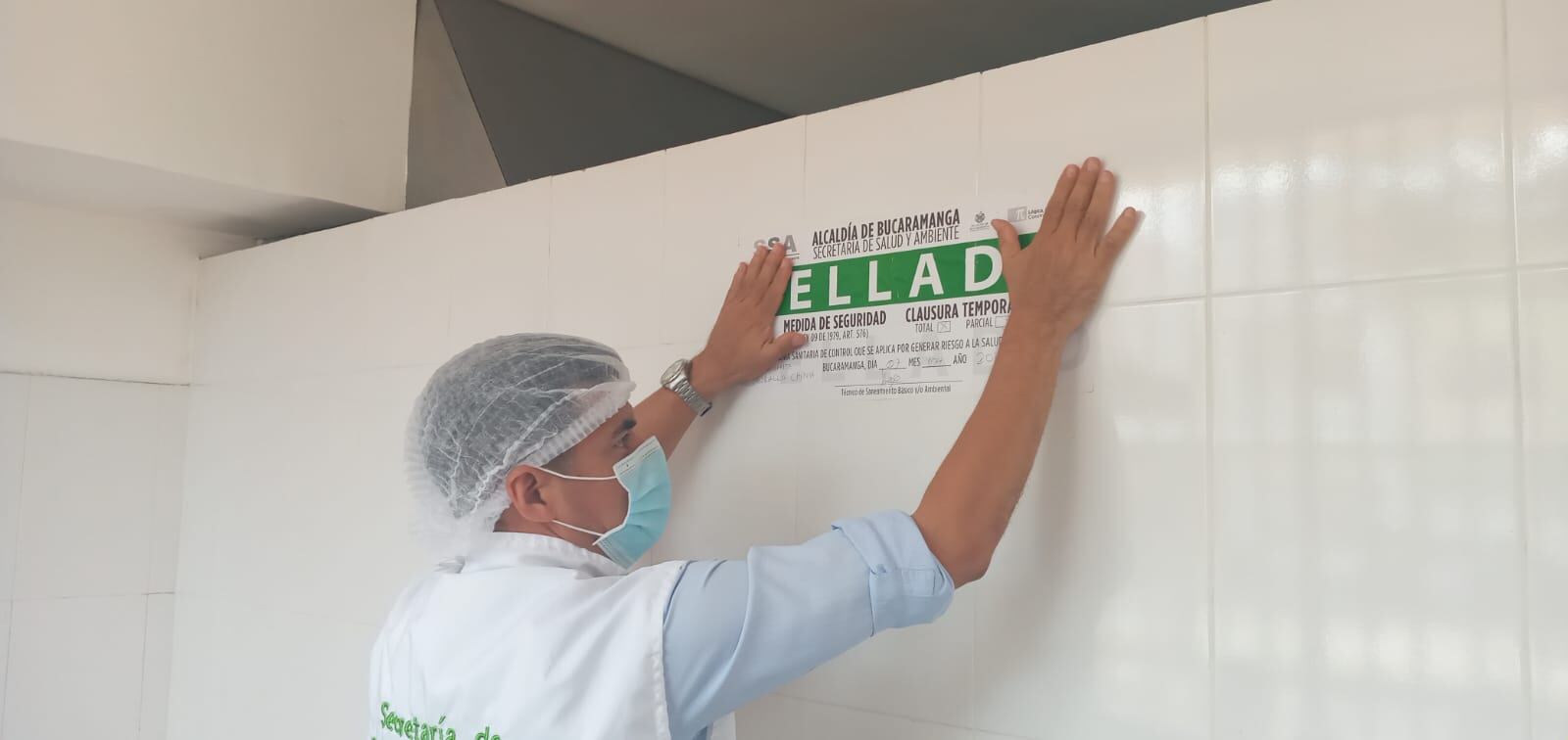 Alcaldía de Bucaramanga selló restaurantes en donde encontraron ratas y cucarachas. Foto: Suministrada