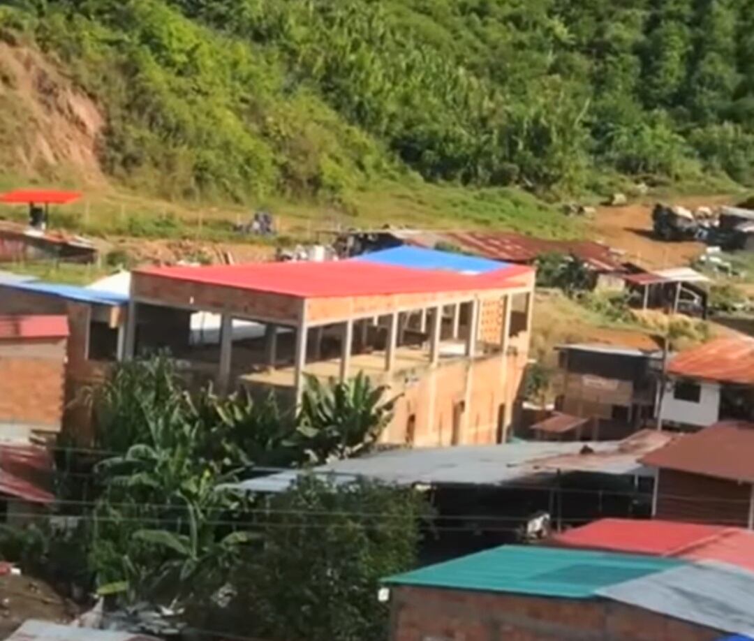 Corregimiento de El Plateado, Argelia, Cauca. Crédito: Red ds Apoyo, Cauca.