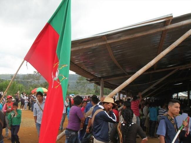 Protesta indígena en Cauca. Foto: Colprensa