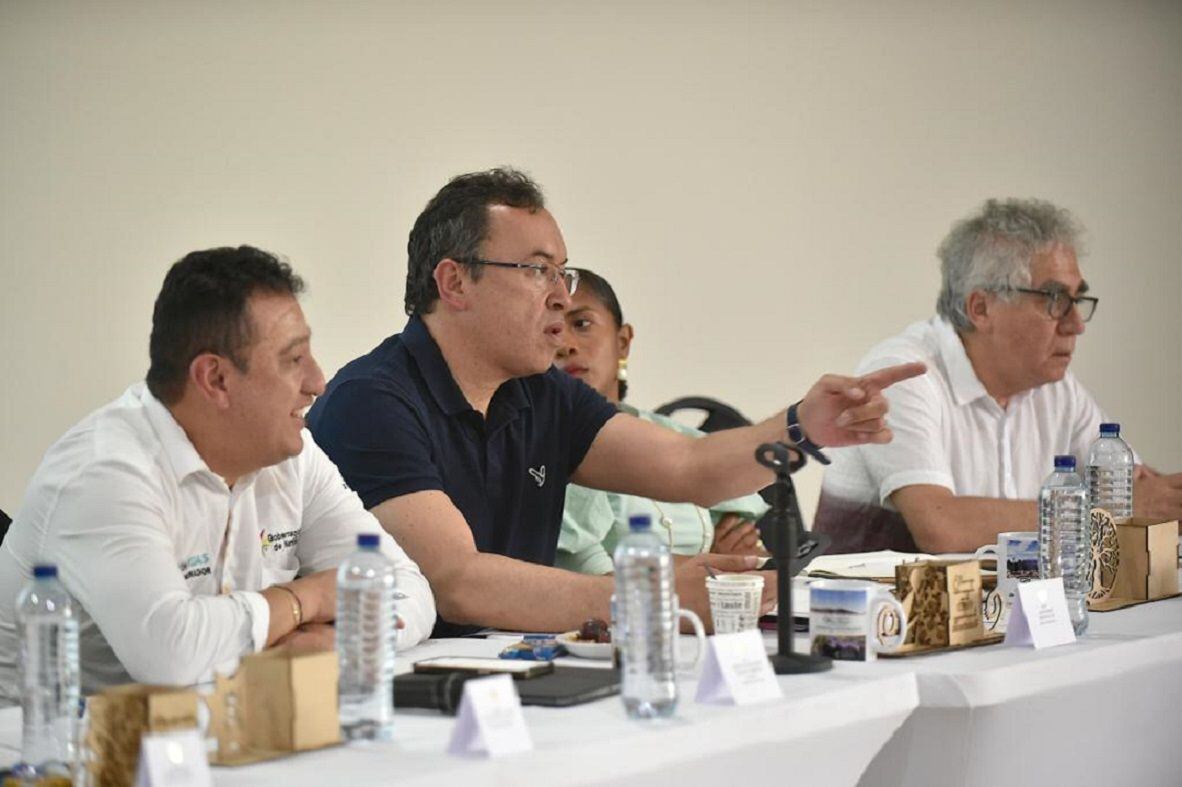 Ministro del Interior instala PMU en Tumaco Foto: Ministerio del Interior