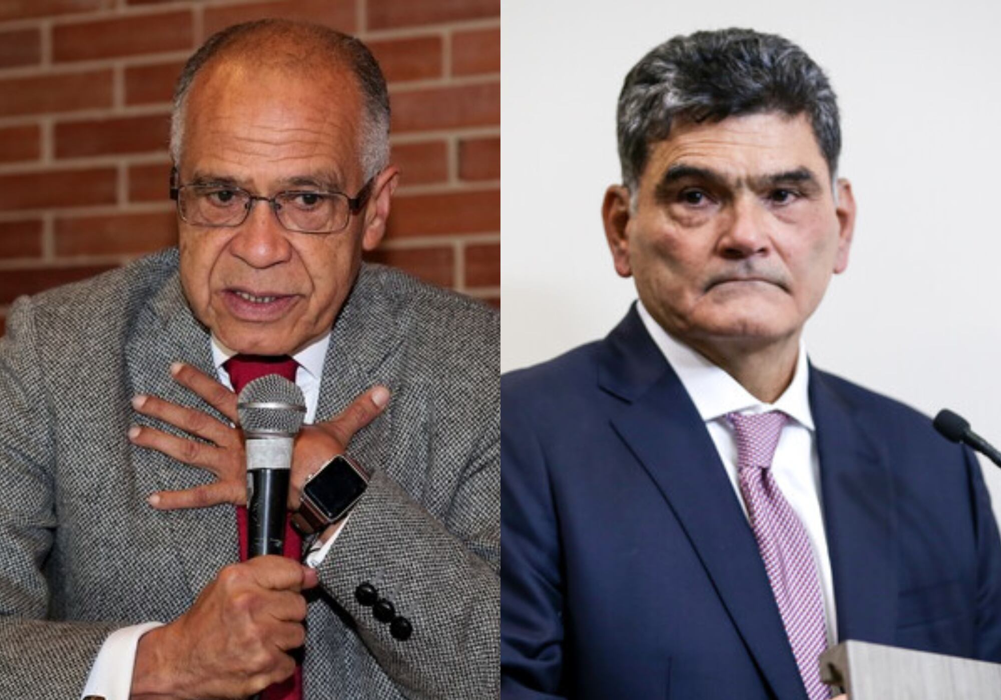 Alfonso Gómez Méndez y Gregorio Eljach. Foto:  (Colprensa - Diego Pineda) / (Colprensa - Catalina Olaya)