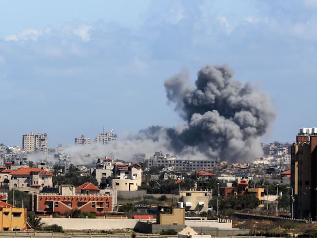 Bombardeos de Israel a Gaza. (Foto: Majdi Fathi/NurPhoto via Getty Images)