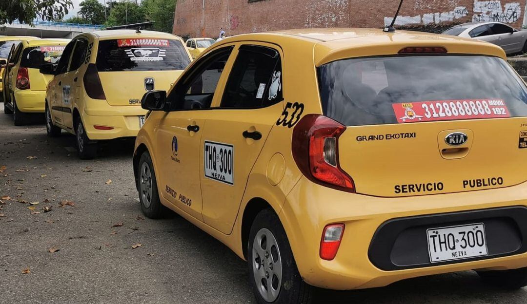 Imagen de referencia de taxistas. Foto: Colprensa.