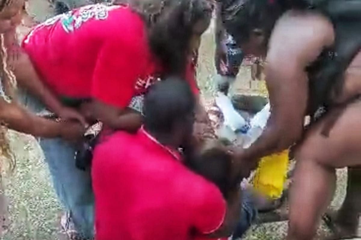 La primera menor que convulsionó se calmó un poco, pero luego le retornó la afectación. Crédito: red de Apoyo Cauca.