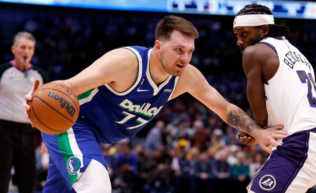 Luka Doncic #77 of the Dallas Mavericks. (Photo by Ron Jenkins/Getty Images)